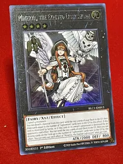 Minerva, The Exalted Lightsworn - Yu-Gi-OH! Super Rare Silver BLC1-EN013 NM - Image 1