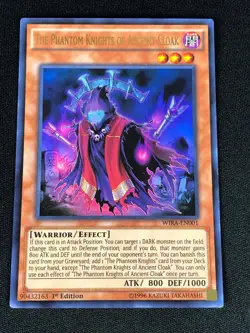 YUGIOH THE PHANTOM KNIGHTS OF ANCIENT CLOAK WIRA-EN001 1ST ULTRA (NM) - Image 1