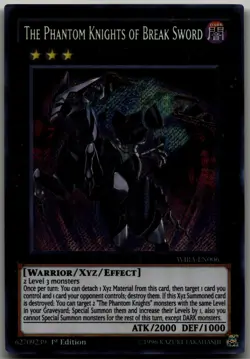 The Phantom Knights of Break Sword Secret Rare Wing Raiders WIRA-EN006 LP - Image 1