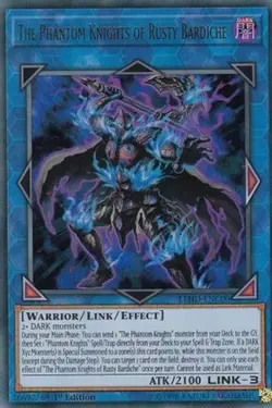 Yugioh - The Phantom Knights of Rusty Bardiche (1st Edition) - LEHD-ENC00 (P) - Image 1