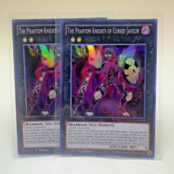 2x Yugioh The Phantom Knights of Cursed Javelin MACR-EN042 1st Super Rare - NM💎 - Image 1