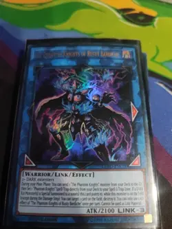 Yugioh The Phantom Knights Of Rusty Bardiche LEHD-ENC00 Ultra Rare 1st Ed NM - Image 1