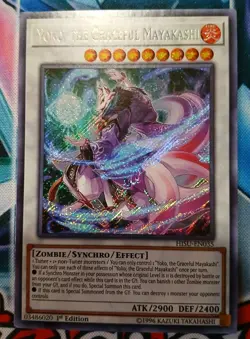 YUGIOH Yoko, the Graceful Mayakashi HISU-EN035 1ST ED LP SECRET - Image 1