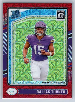 2024 Donruss Optic #224 Dallas Turner Red Mojo - Image 1