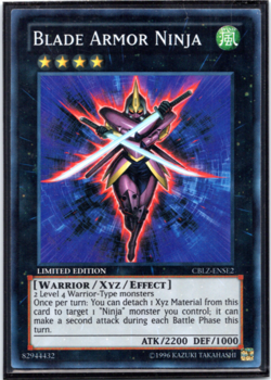 Blade Armor Ninja - CBLZ-ENSE2 - Super Rare - Limited Edition Yugioh - Image 1
