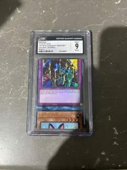 Yugioh CGC 9 CRAZY ERROR Skill drain Rescue Rabbit Ultra Rare Misprint!! RA02 - Image 1