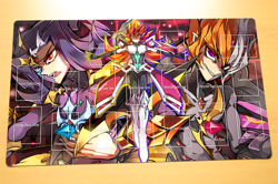No.597# Yugioh TCG Custom Playmat Vector Kamishiro Ryoga Power Fusion YGO Mat - Image 1