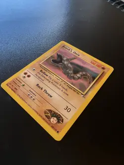 Brock’s Onix 69/132 Gym Heroes Unlimited 2000 Pokemon Card Common LP - Image 3