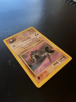 Brock’s Onix 69/132 Gym Heroes Unlimited 2000 Pokemon Card Common LP - Image 4