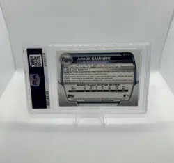 2023 Bowman Chrome Junior Caminero Mojo Refractor Rookie Card #BCP-61 PSA 10 - Image 2