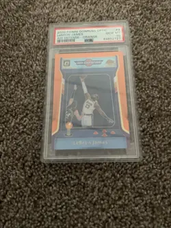2020 Panini Donruss Optic Air Defense-Orange LeBron James Gem Mint PSA 10 - Image 1