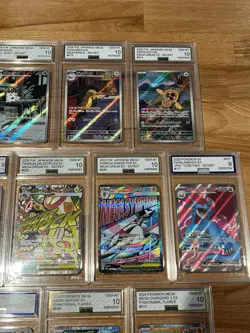 13 x Bundle AGS 10 9.5 9 Graded Pokemon Slabs Phantasmal Flames Black Bolt Mega - Image 4