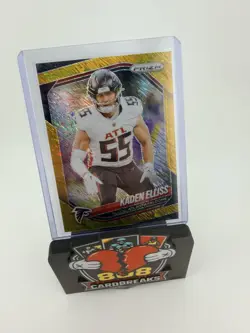 2025 Panini Prizm #11 Kaden Elliss Gold Shimmer 09/10 RC ROOKIE SSP - Image 1