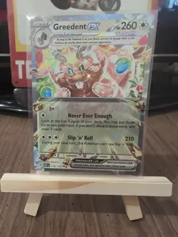 Pokemon TCG Greedent EX Sv03: Obsidian Flames 179/197 Holo Double Rare - Image 1