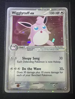 Wigglytuff EX 2004 #101 Holo Pokemon Card Rare TCG - Image 1