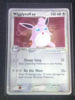 Wigglytuff EX 2004 #101 Holo Pokemon Card Rare TCG - Image 2