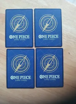 One Piece Monkey D Luffy English Treasure Boosters Promo (4) Card LOT - Image 2