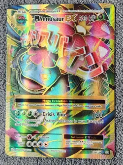 M Venusaur EX Full Art Holo Card Evolutions Mega Series 100/108 - Image 1