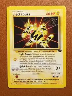 Electabuzz #2 Pokemon Promo Card WB Kids The First Movie 1999 WOTC Vintage LP - Image 1