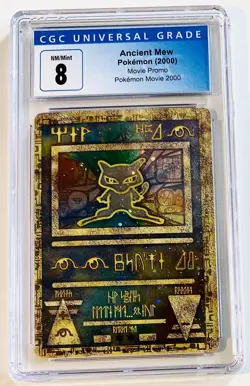 CGC 8 NM/MINT Ancient Mew 2000 MOVIE Double HOLO Promo Pokemon Card RARE! - Image 1