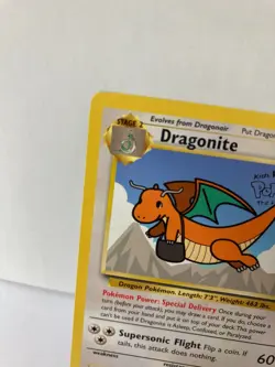 Dragonite #5 Black Star Promo Pokemon Card WOTC 1999 LP - Image 5