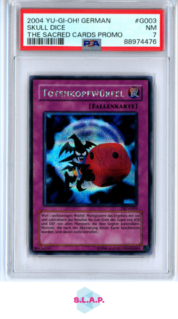 SKULL DICE THE SACRED CARDS PRM YU-GI-OH! THE SACRED CARDS PRM 2004 G003 PSA 7 - Image 1