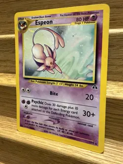 Espeon Pokemon TCG Neo Discovery Holo Rare Card 1/75. - Image 3