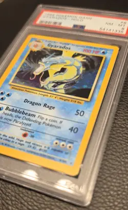 1999 Pokemon TCG Base Set Gyarados Holo Card #6/102 PSA 8 NM-MT - Image 3