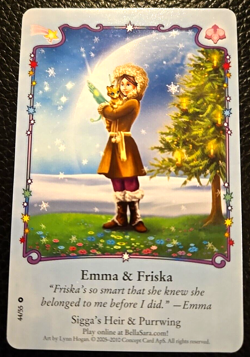 Bella Sara Emma & Friska Card Single 44/55 Starlights Series Common - Image 1