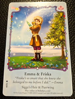 Bella Sara Emma & Friska Card Single 44/55 Starlights Series Common - Image 2