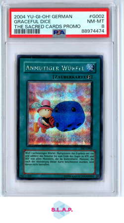 GRACEFUL DICE THE SACRED CARDS PRM YU-GI-OH!THE SACRED CARDS PRM 2004 G002 PSA 8 - Image 1