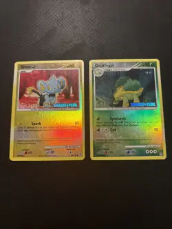 Pokemon TCG: Diamond And Pearl Stamped 2 Card Lot: Shinx And Grotle - Image 2