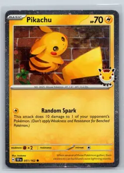Pikachu - (Cosmo Holo) Holo Promo Miscellaneous Cards & Products 051/162 NM - Image 1