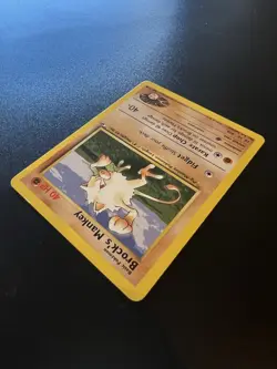 Brock’s Mankey 68/132 Gym Heroes Unlimited 2000 Pokemon Card Common LP - Image 5