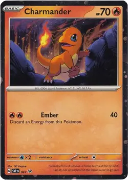 Charmander - (Cosmos Holo) Holo Promo SV: Scarlet & Violet Promo Cards 047 NM - Image 1