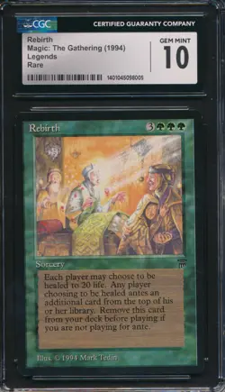 Legends Rebirth CGC 10 Graded Magic MTG (8005) -magicgraders- - Image 1