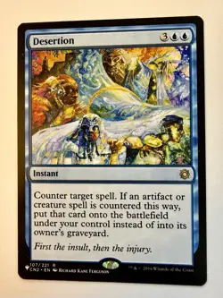 1x Desertion - Mystery Booster / The List - NM-Mint - MTG - Image 1