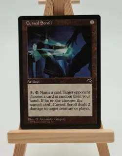 Cursed Scroll Tempest Magic Karte MTG englisch (Verfluchte Schriftrolle) - Image 1