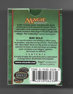 Way Wild Deck Advanced Level DECK - Magic the Gathering Factory Sealed - Image 2