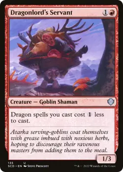 Dragonlord's Servant 0135 MTG Starter Commander Decks Uncommon NP - Image 1
