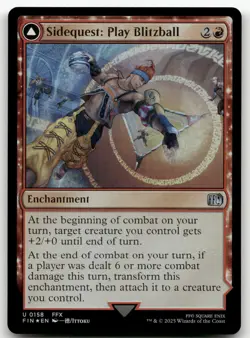 Sidequest: Play Blitzball #158 (Foil) (NM) Final Fantasy FIN Magic MTG - Image 1