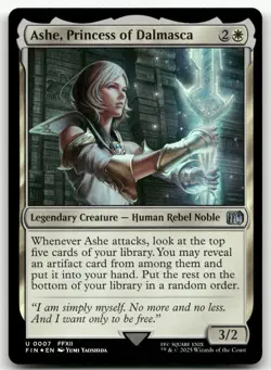 Ashe, Princess of Dalmasca #7 (Foil) (NM) Final Fantasy FIN Magic MTG - Image 1