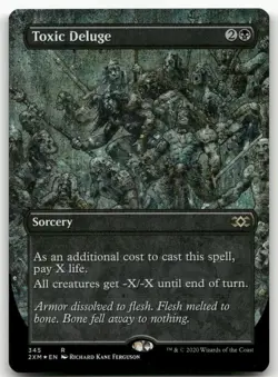 Toxic Deluge (Borderless) #345 (Foil) (NM) Double Masters 2XM Magic MTG - Image 1