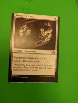 Murderer's Axe Shadows over Innistrad miscut error misprint - Image 1