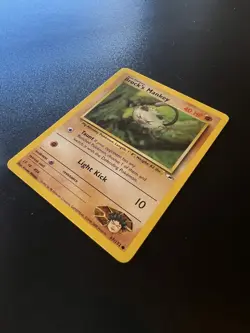 Brock’s Mankey 67/132 Gym Heroes Unlimited 2000 Pokemon Card Common NM - Image 3