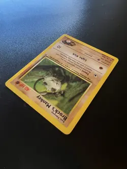 Brock’s Mankey 67/132 Gym Heroes Unlimited 2000 Pokemon Card Common NM - Image 5