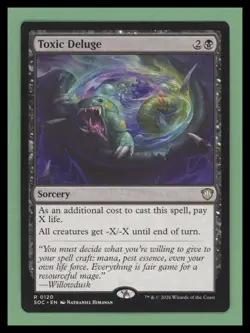 1 x Toxic Deluge - Commander: Secrets of Strixhaven - NM-Mint - MTG - Image 1
