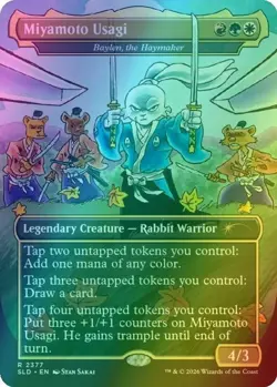 Miyamoto Usagi Baylen, the Hyamaker 2377 Secret Lair x Stan Sakai Foil MTG NM - Image 1