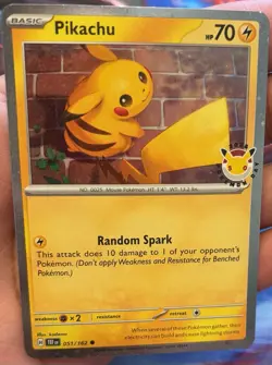 Pikachu Pokemon Day 2026 051/162 30th Anniversary Promo Pokemon TCG MINT MT - Image 2