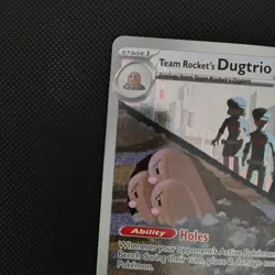 Pokemon Team Rocket's Dugtrio 239/217 ASC Rare Full Art Ability Eng 2026 - Image 3